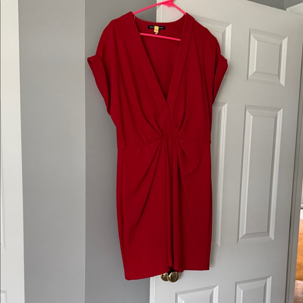 Boston Proper Bold Red Mini Dress